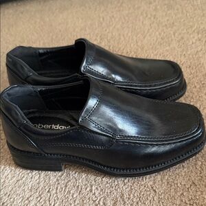 Robert David Black Kids Dress Shoes